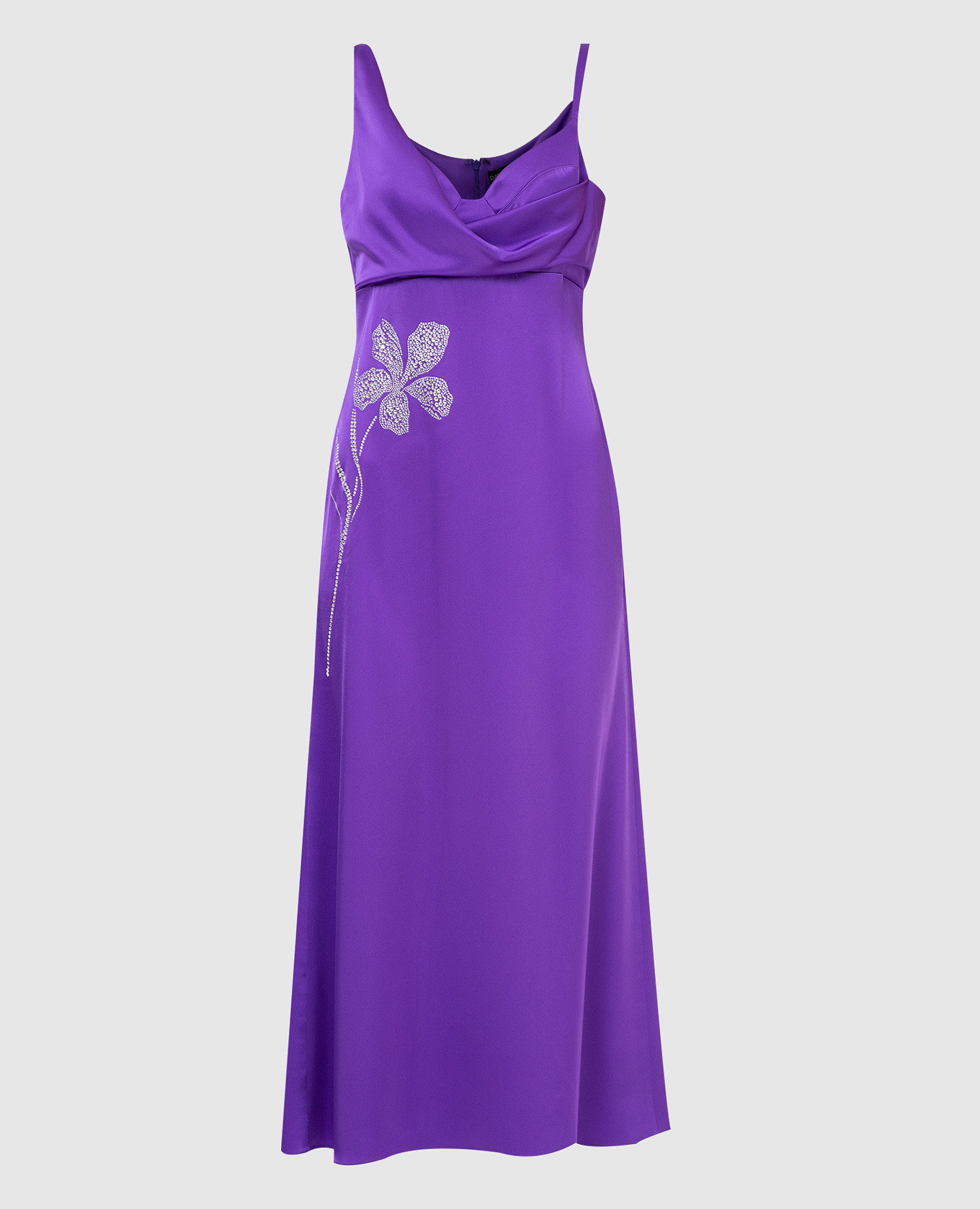 

Purple Crystal Flower Dress David Koma, Violet