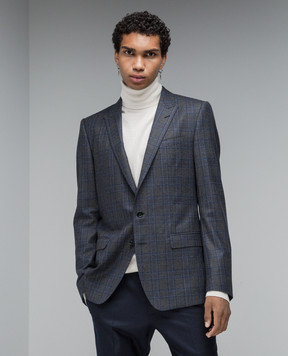 Dolce&Gabbana Gray check wool blazer G2LK0TFQ2KD