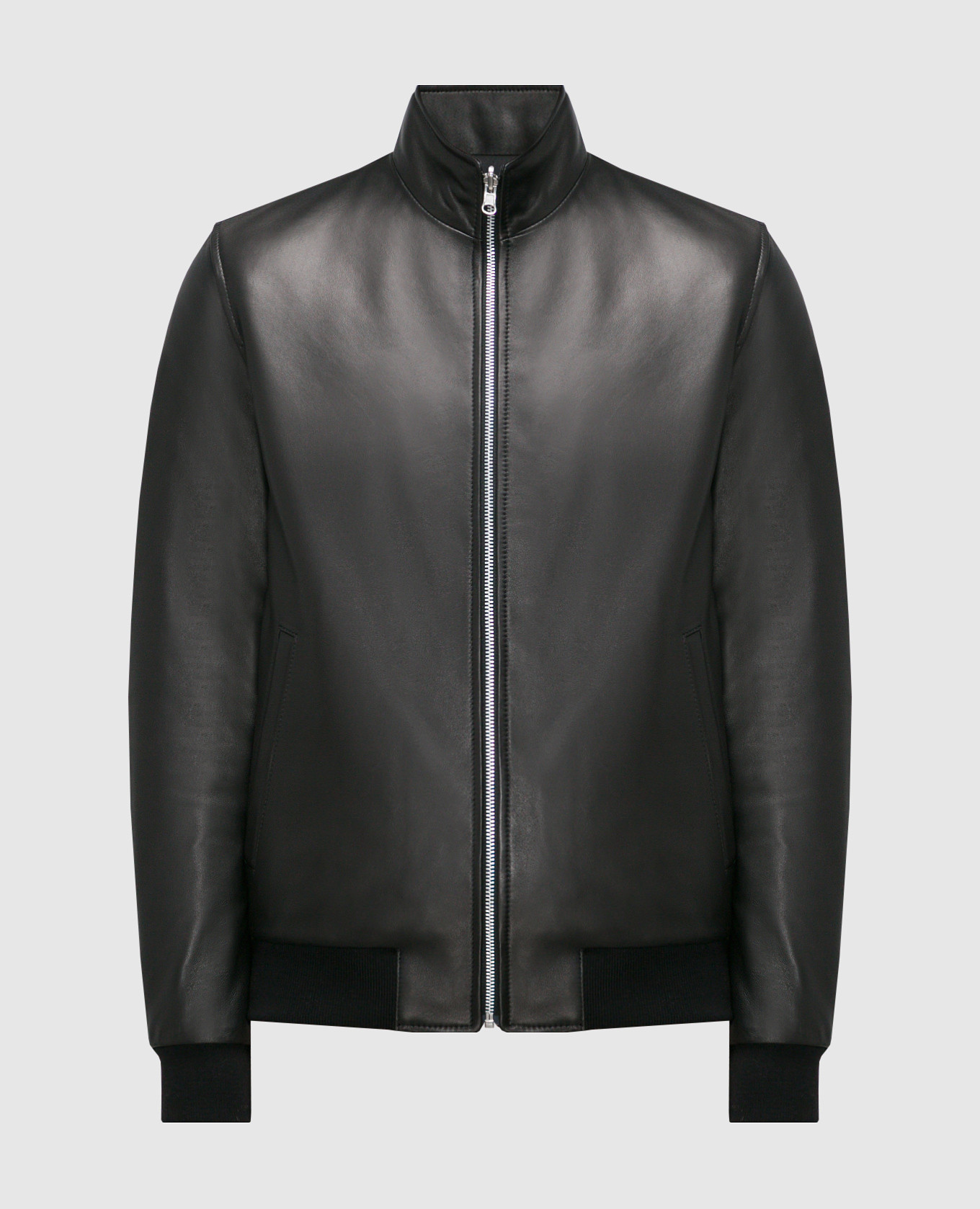 

Black leather two-way jacket Cashmere&Whiskey, Черный