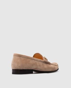 Brunello Cucinelli Beige suede loafers MZUPEAV797