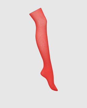 Wolford Mugler 30 DEN red tights 14892