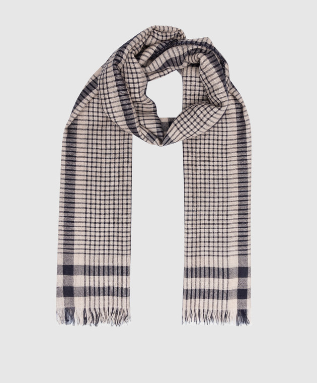 スカーフ BRUNELLO CUCINELLI Woman Scarf White MSCDVSL02 CZU89 Women's designer scarves | Brunello Cucinelli