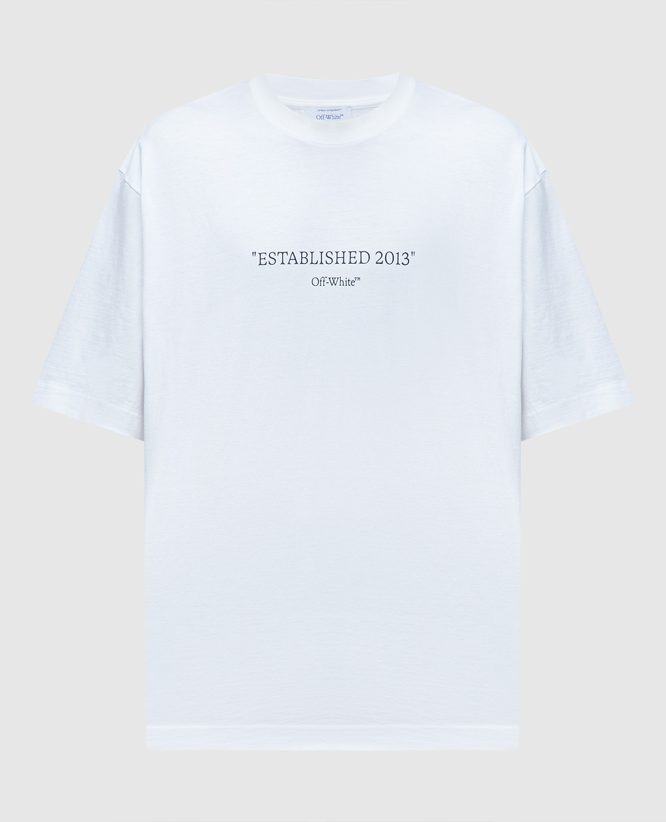 Men Embroidery Oversized Tee - Off White - SM2512209A