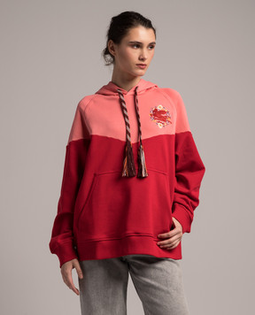 Etro Red hoodie with embroidered Pegaso logo WRJB0010AJ196