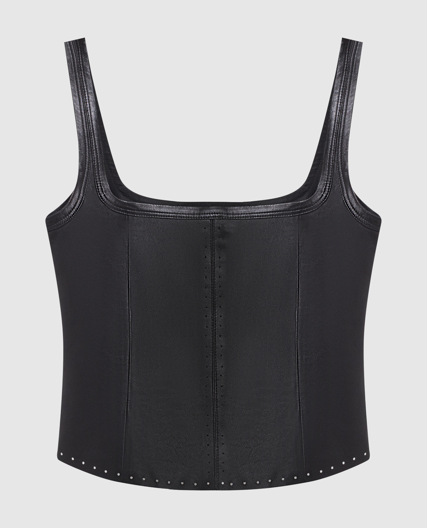 

Black leather top Helmut Lang