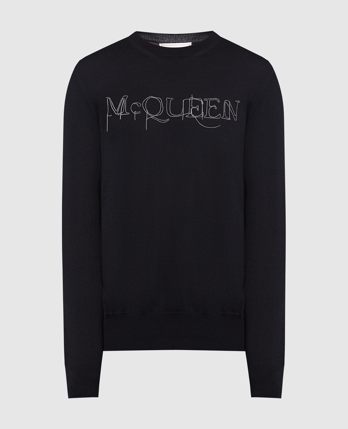 

Black wool jumper with logo Alexander McQueen