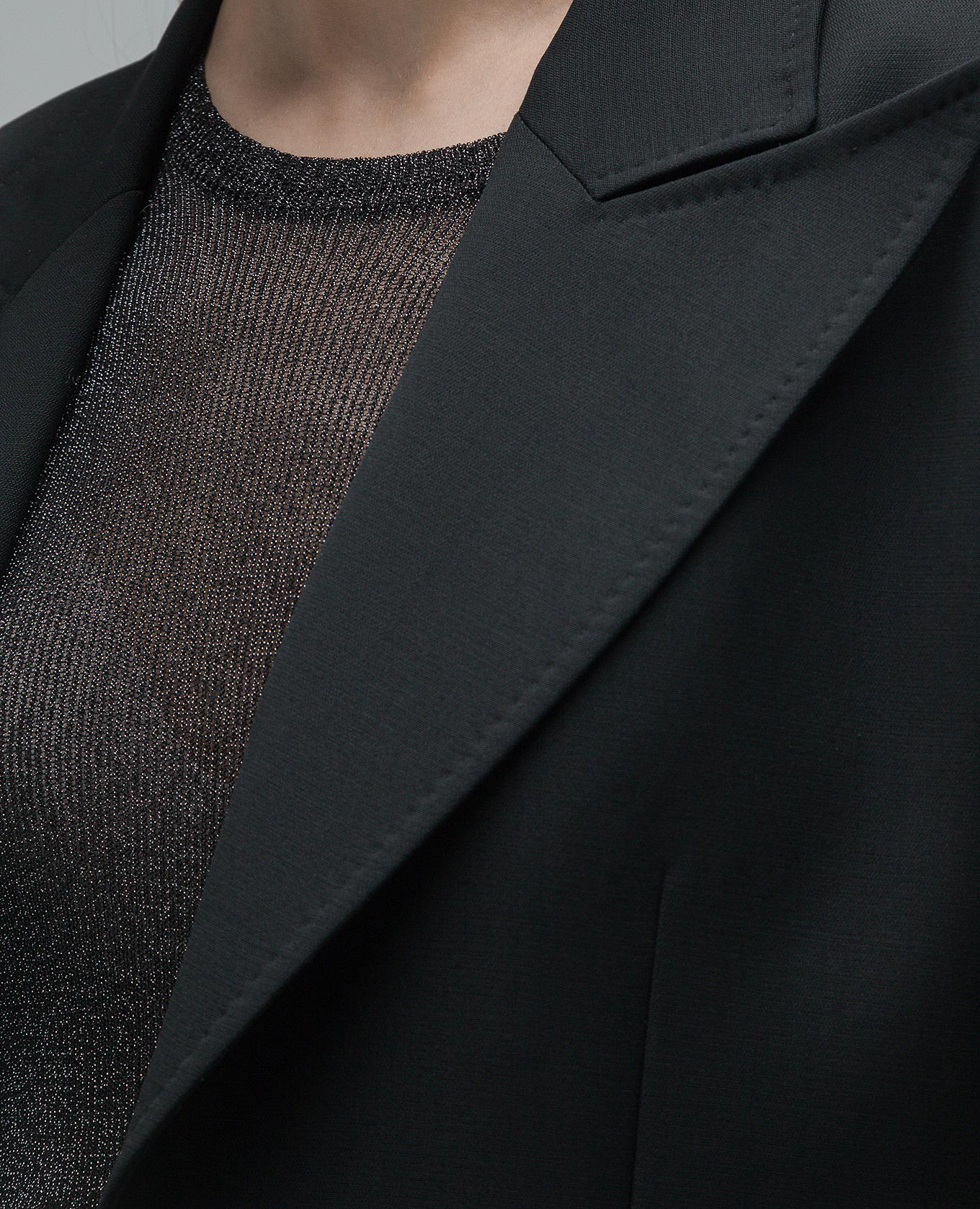Leiva black wool jacket Gabriela Hearst 5