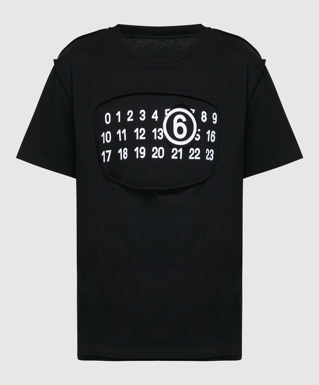 Maison Margiela MM6 - Black t-shirt with logo print