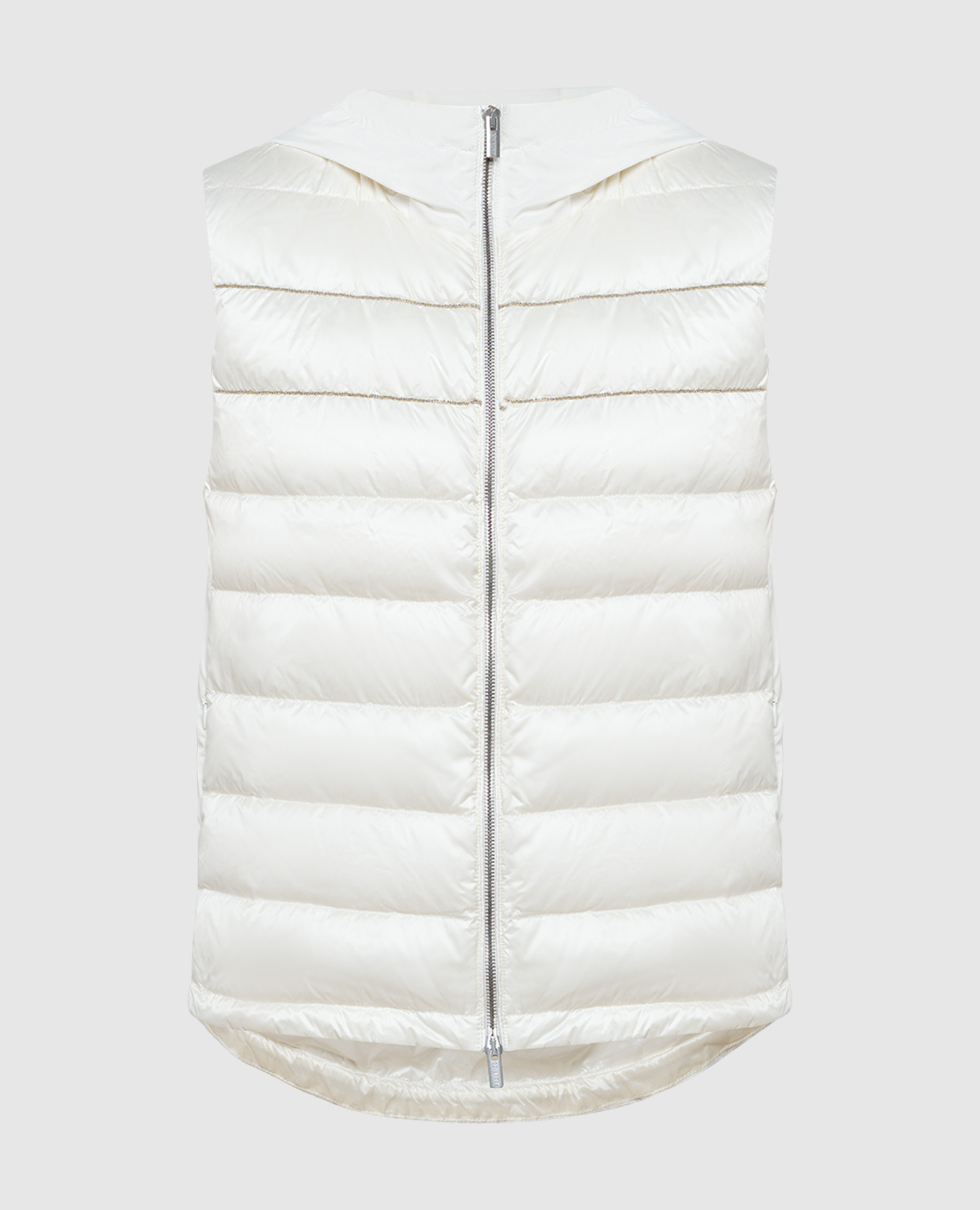 

White combined waistcoat with monil chain Peserico