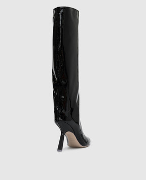 Sebastian Milano Cornelia 95 black patent leather boots SE1163