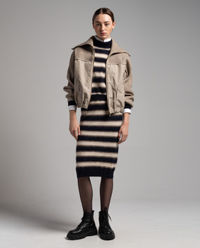 Brunello Cucinelli Blue striped sweater MBP138204