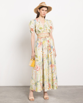 Twinset Beige blouse in floral print 231TT2493