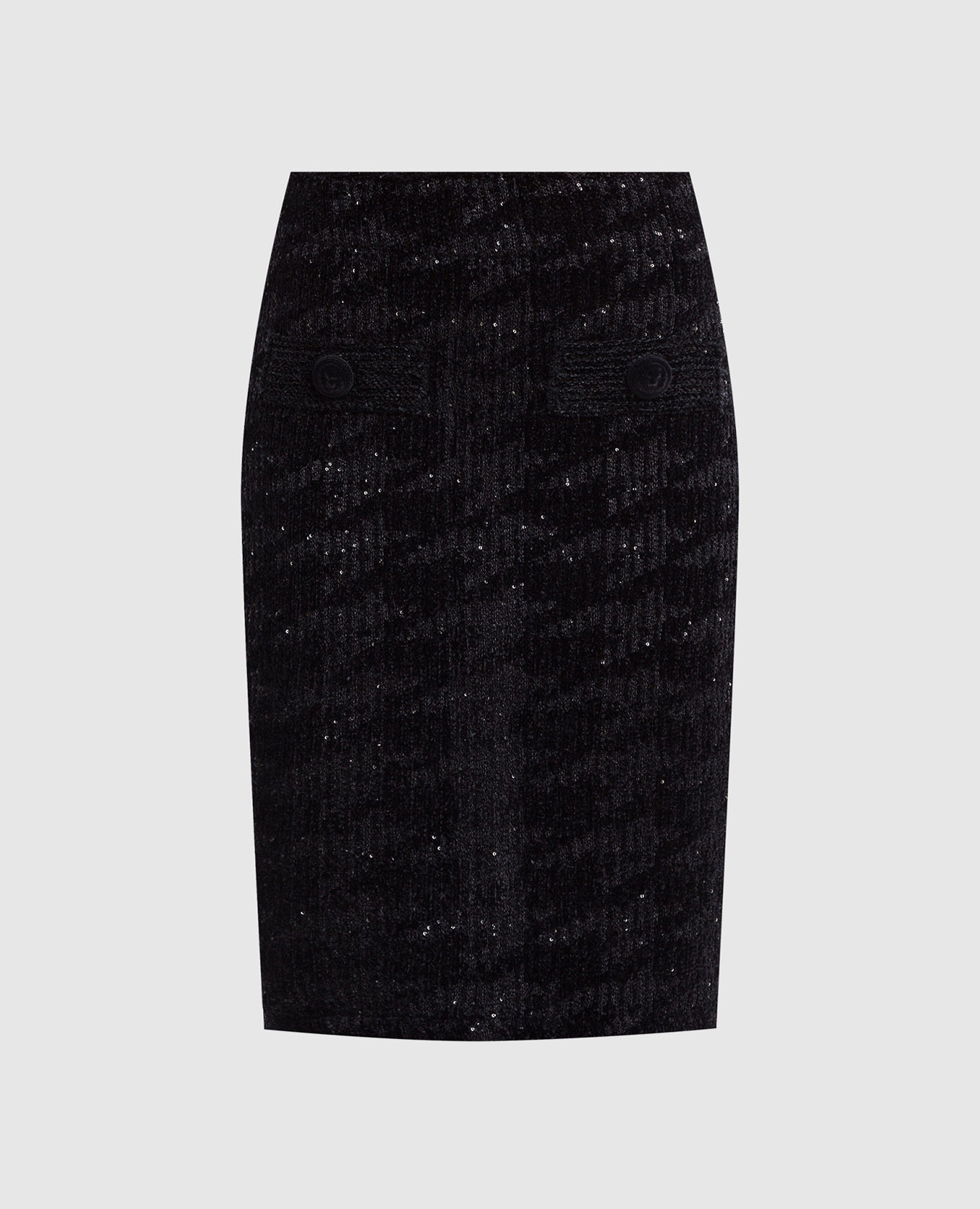 

Black pencil skirt with sequins Balmain