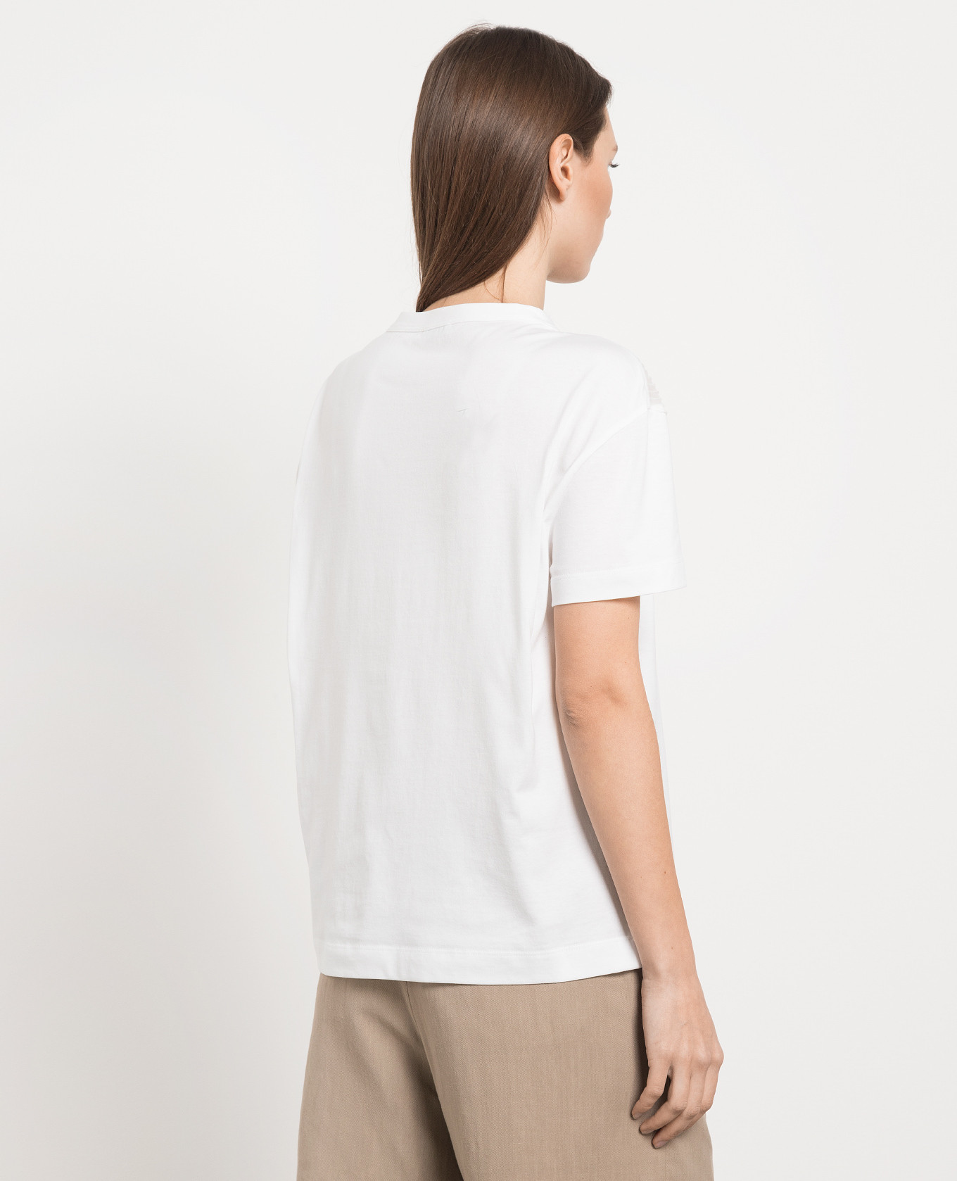 

White t-shirt with sequins Brunello Cucinelli