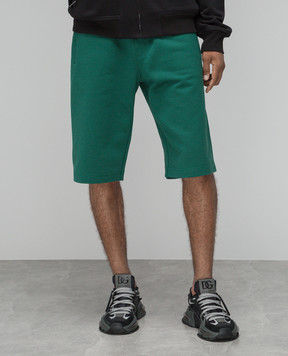 Dolce&Gabbana Green shorts with logo GVB7HTG7F2G