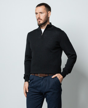 Cashmere&Whiskey Black woolen jumper 77397