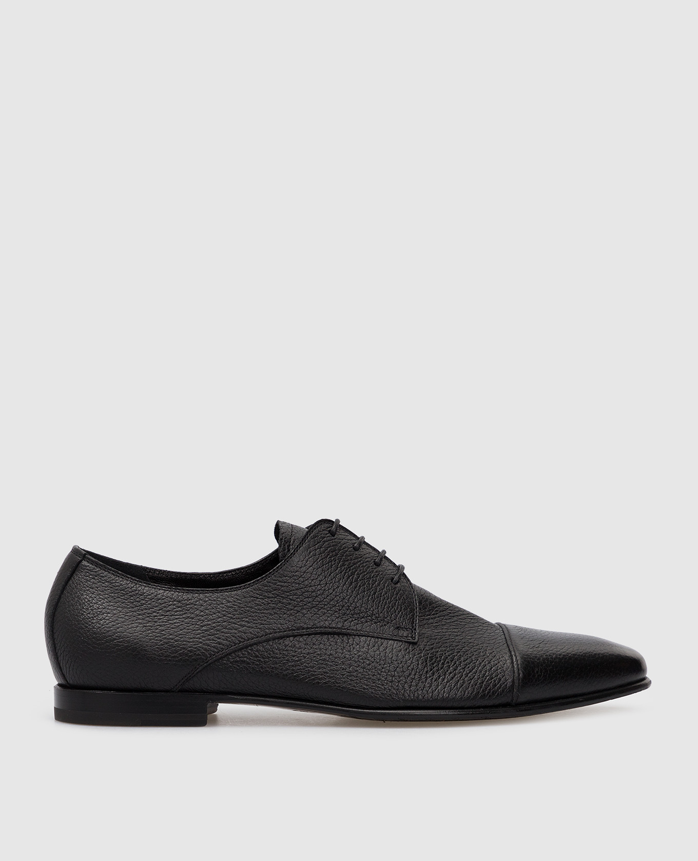 

Black Leather Derbies Barrett