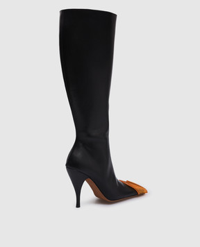 Off-White Lunar black leather boots OWIE043F23LEA001