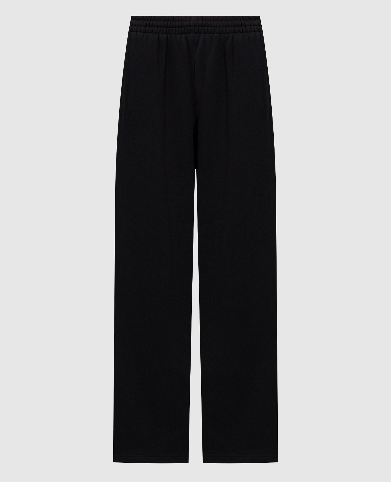 

Black pants with zippers in the side seams WARDROBE.NYC