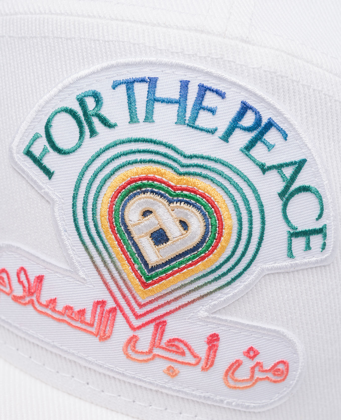 For The Peace white cap with embroidery Casablanca 4
