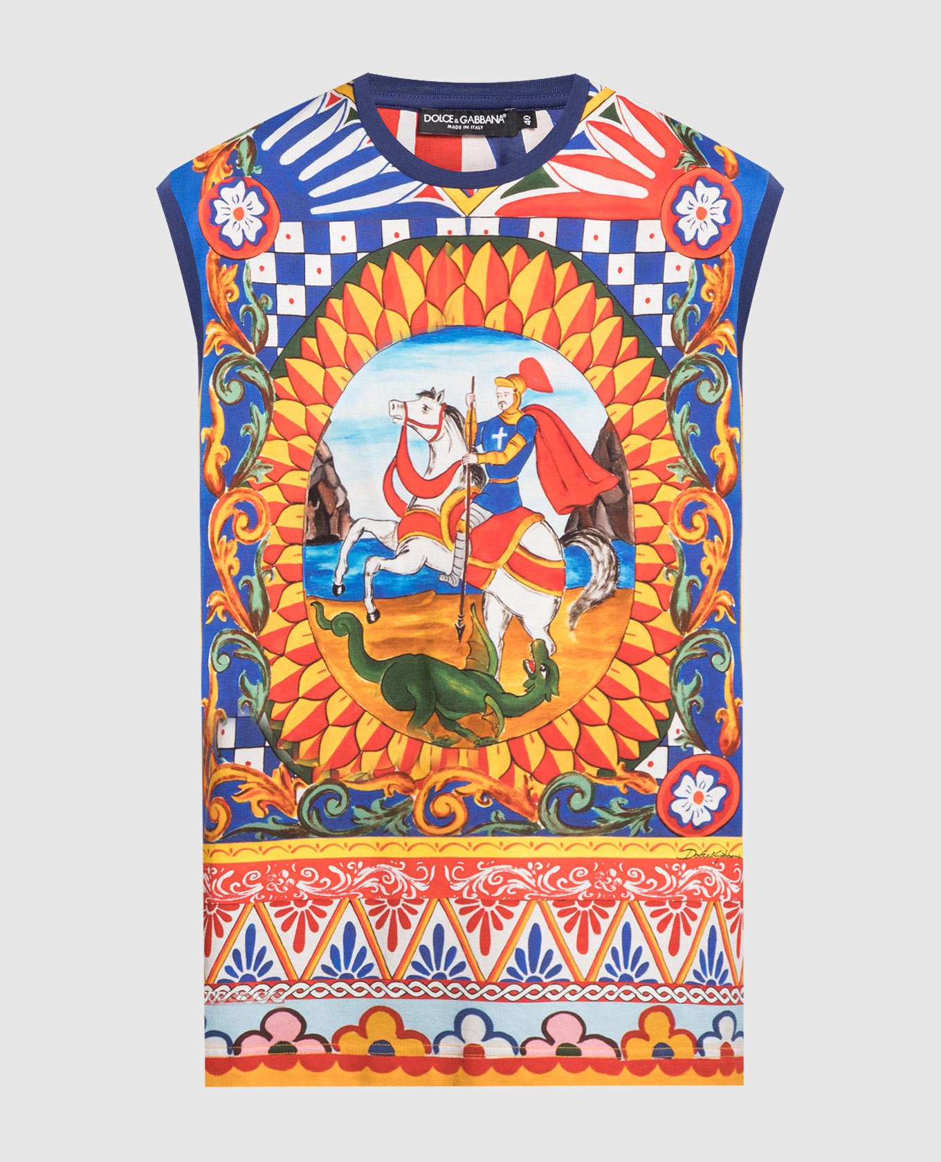 Carretto print top Dolce&Gabbana