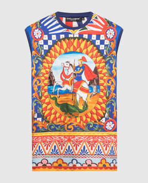 Dolce&Gabbana Carretto print top F8L34TFI7II