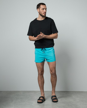 Vilebrequin Blue logo swim shorts MANH9E00