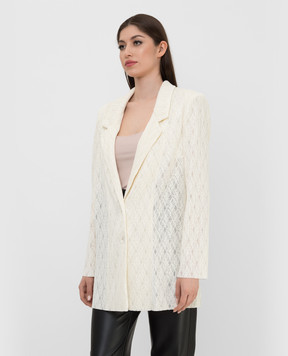 Philosophy di Lorenzo Serafini Openwork jacket in a pattern V05032118