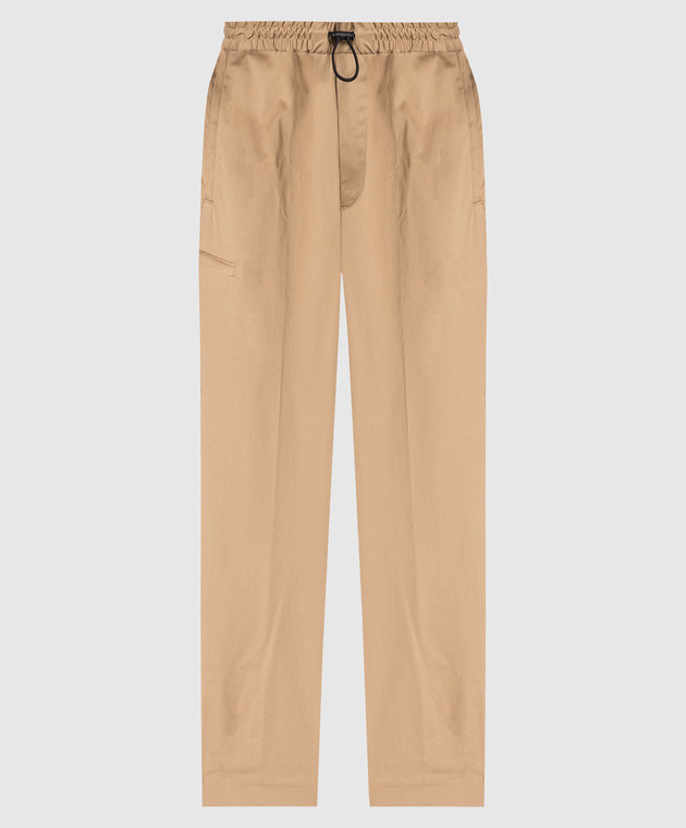 Moncler - Brown logo pants 2A0001657448 - shop with European
