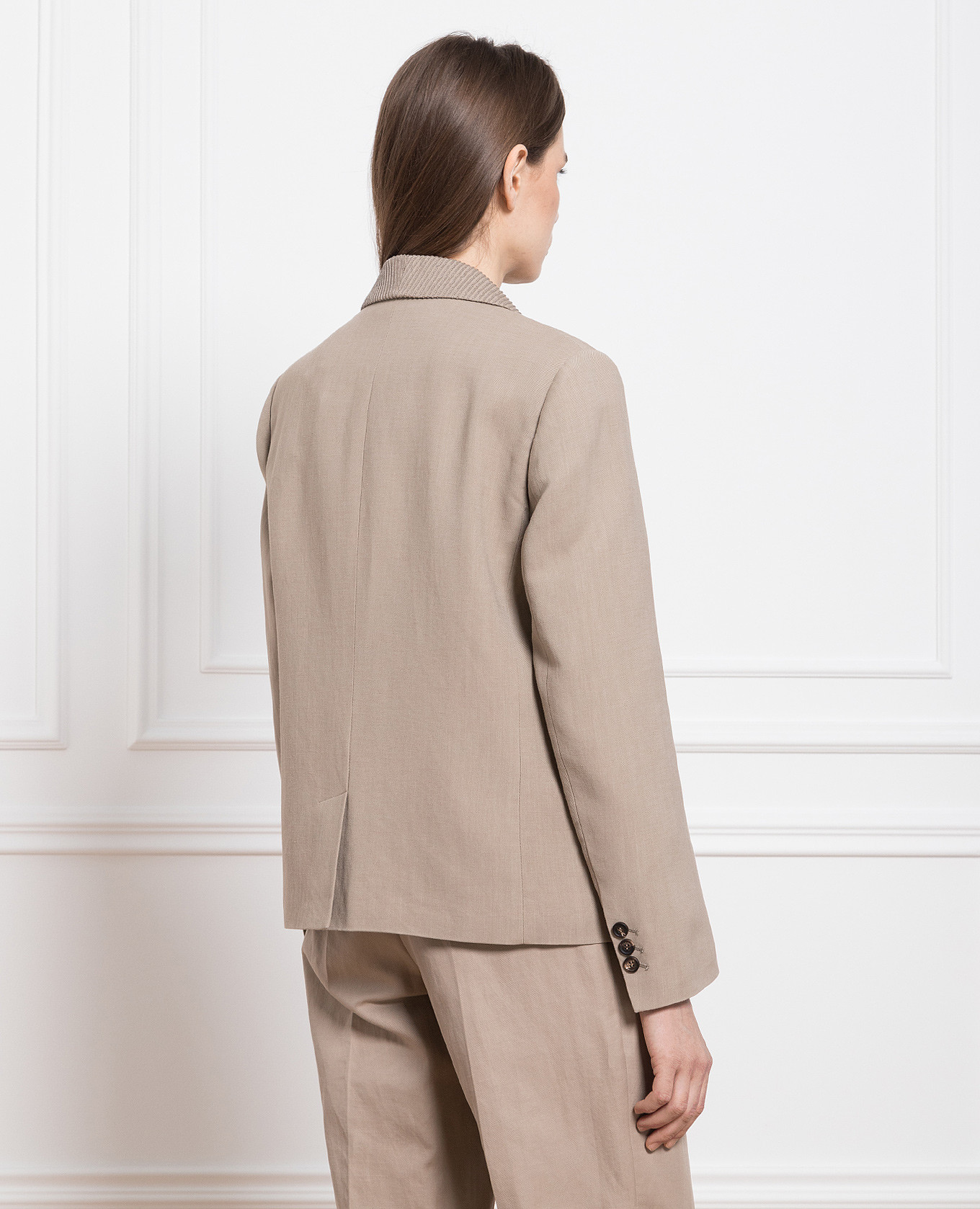Brown jacket with sequins Brunello Cucinelli 4