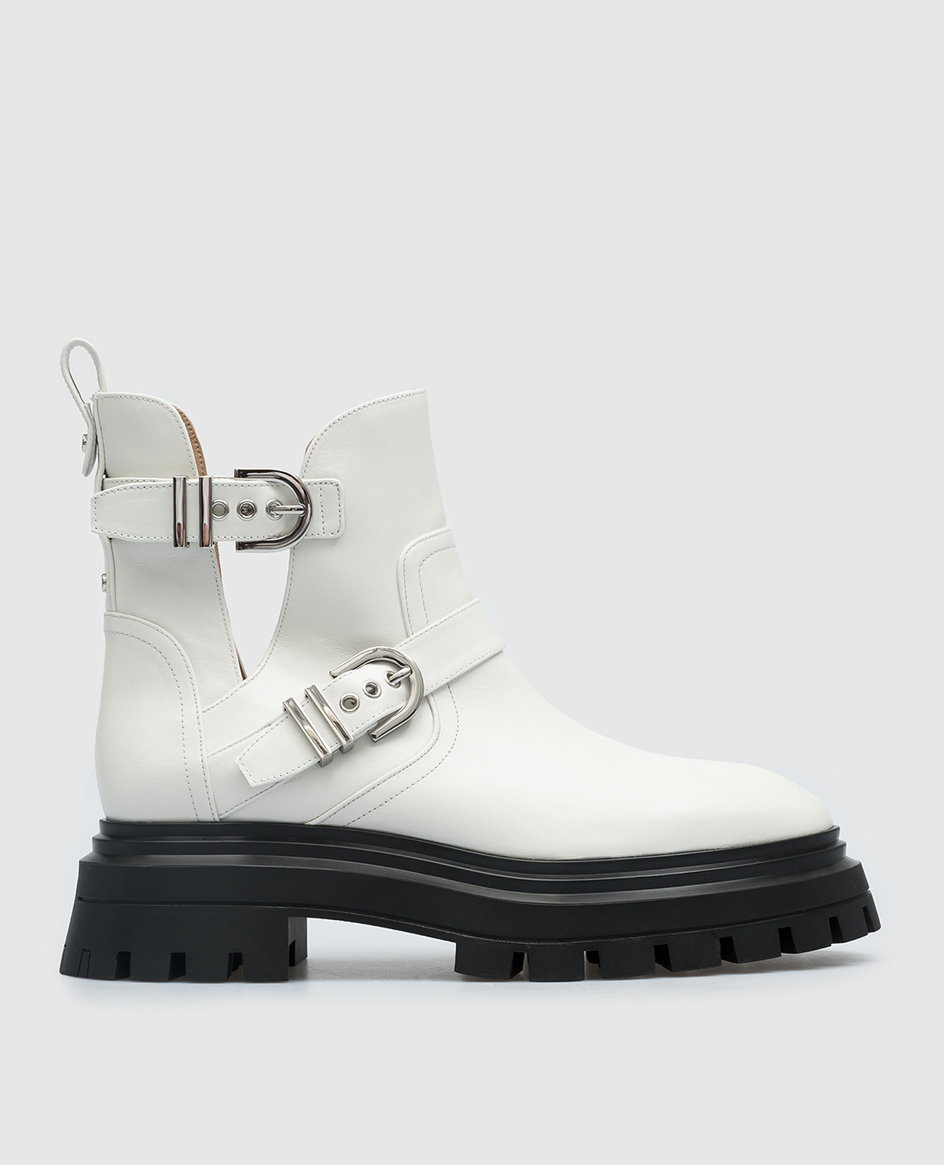 Mverick white leather boots stuart weitzman