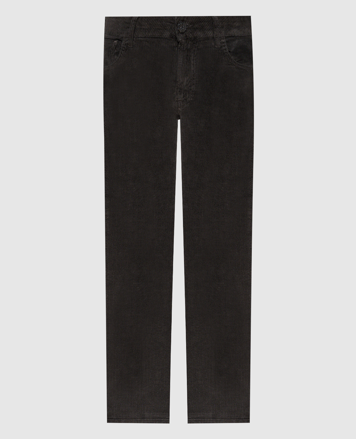 

Brown corduroy pants with logo Stefano Ricci, Коричневый