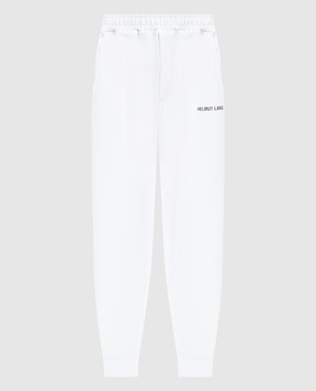 Helmut Lang White joggers with logo print L09HM217w