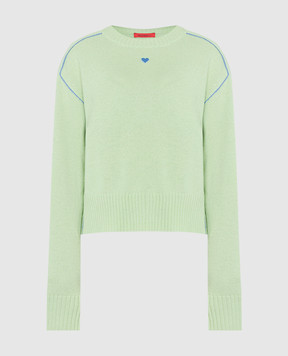 Max & Co Green PARK cashmere sweater with embroidery PARK