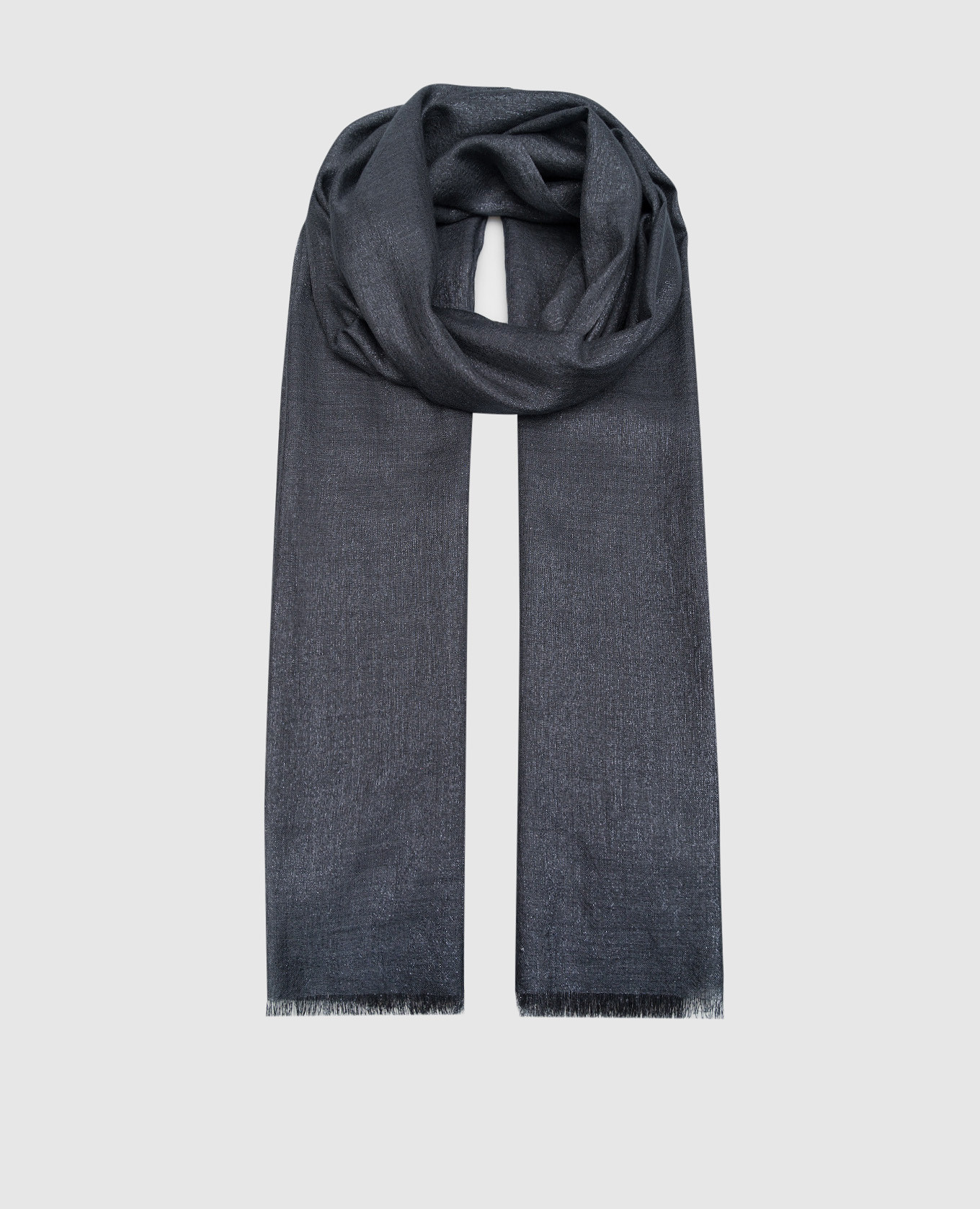 

Blue stole with lurex Brunello Cucinelli