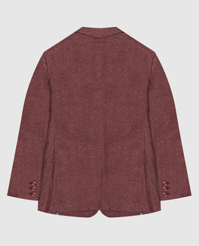 Stefano Ricci Children's burgundy blazer Y3RSGD2200WCT800