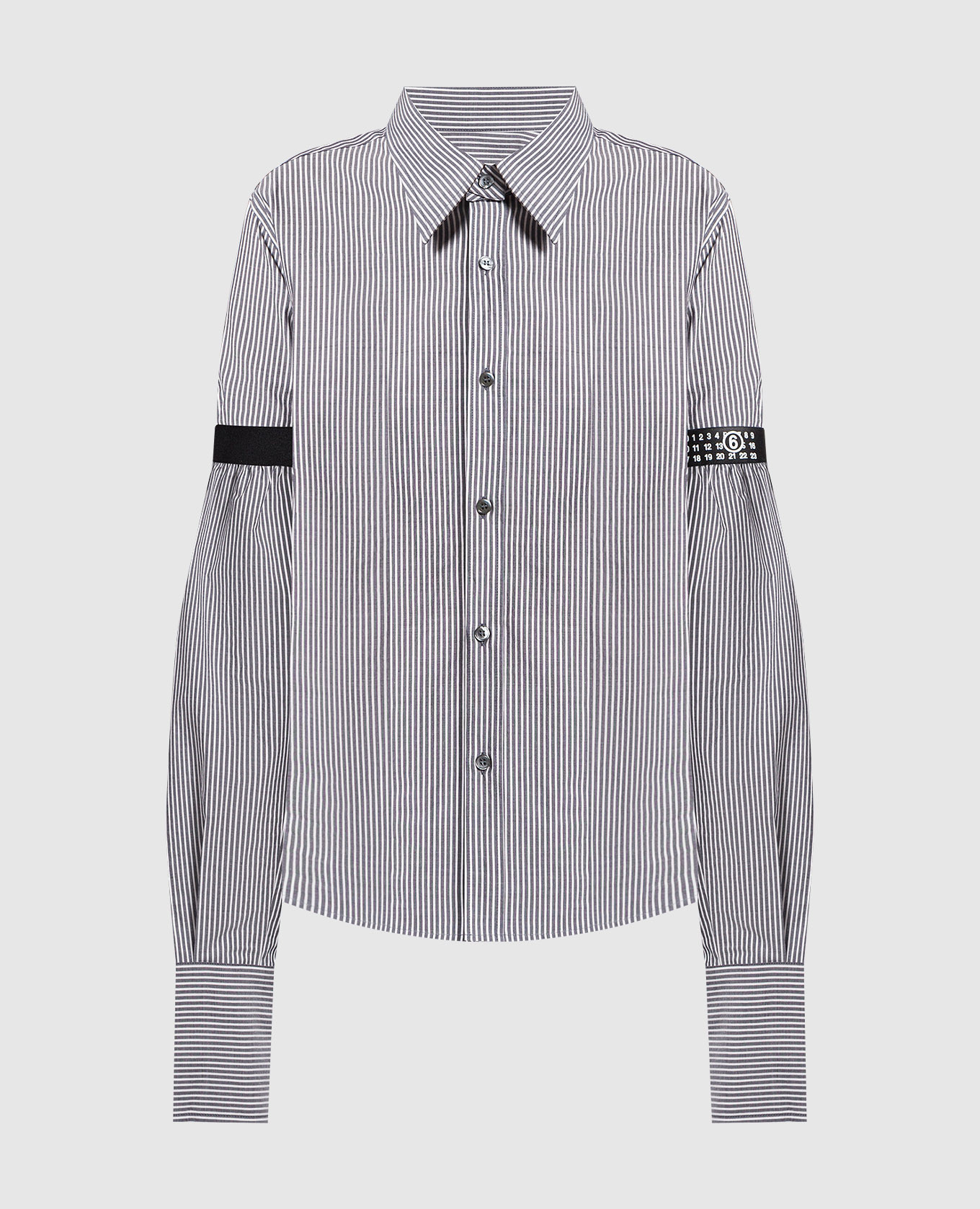 

Gray striped blouse Maison Margiela MM6, Grey