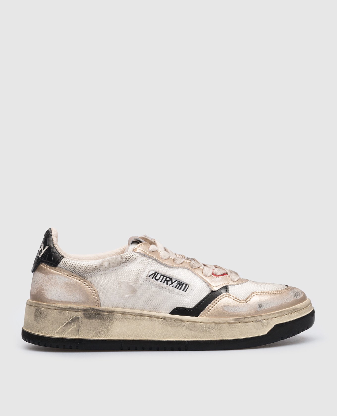 Scump/De Lux AUTRY White combination sneakers with logo