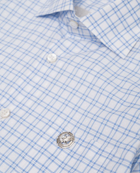 Stefano Ricci Children's white checked shirt YC003554LJ1771
