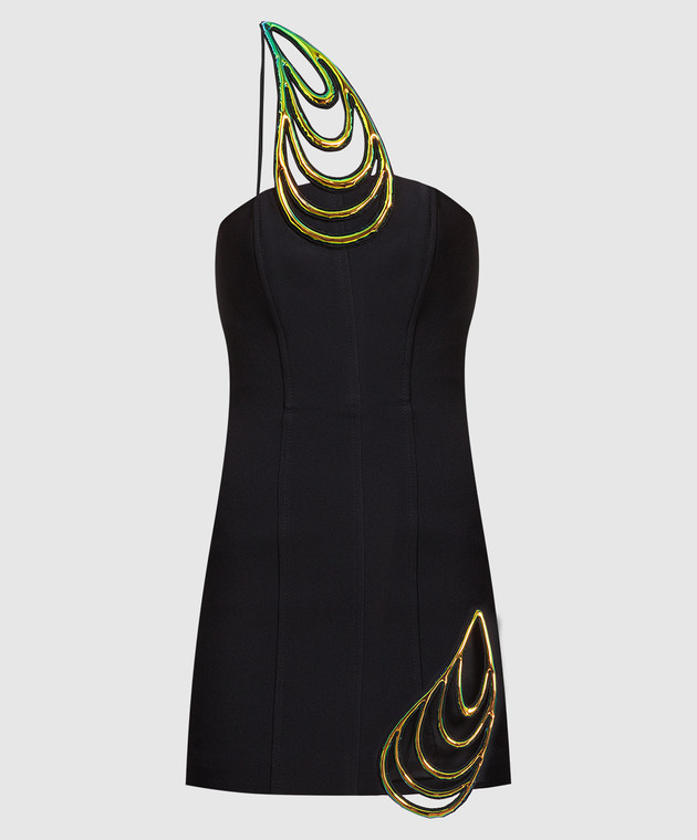 ワンピース DAVID KOMA SS23 'Open Leg Cami' dress (RE23DK40DLA BLACK) SATIN BOW AND OPEN LEG MIDI DRESS – David Koma