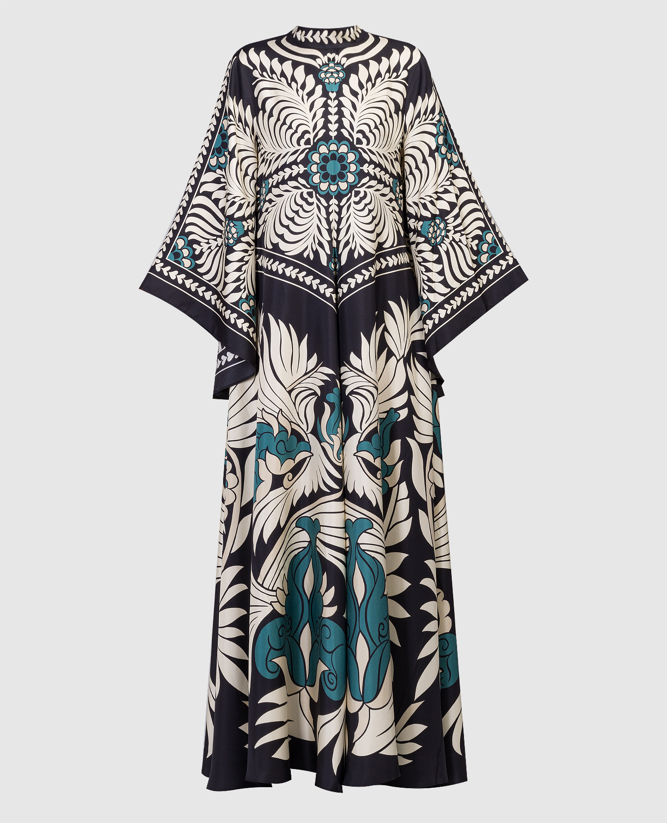 

Magnifico printed silk maxi dress in black La DoubleJ, Черный
