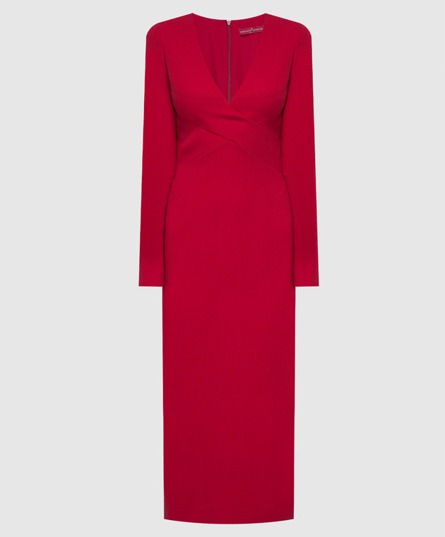 ermanno scervino red dress Ermanno Scervino red dress decorated with lace for women 133775 Women dresses