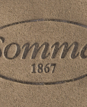 Somma Red Scharme plaid made of linen and cashmere CHARME