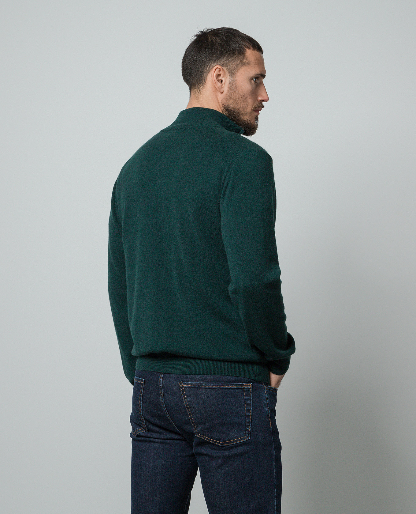 Green cashmere cardigan Cashmere&Whiskey 4