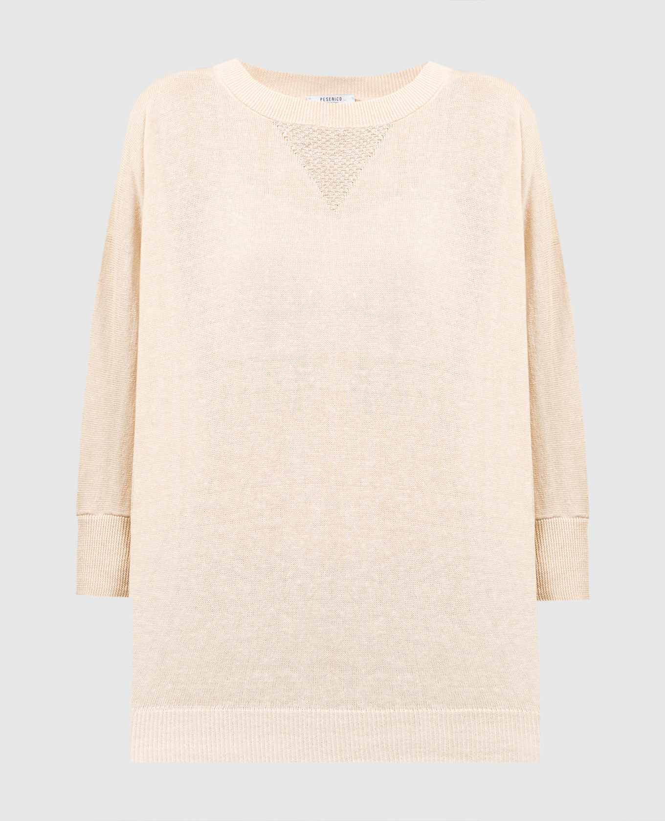 

Beige jumper with monil chain Peserico