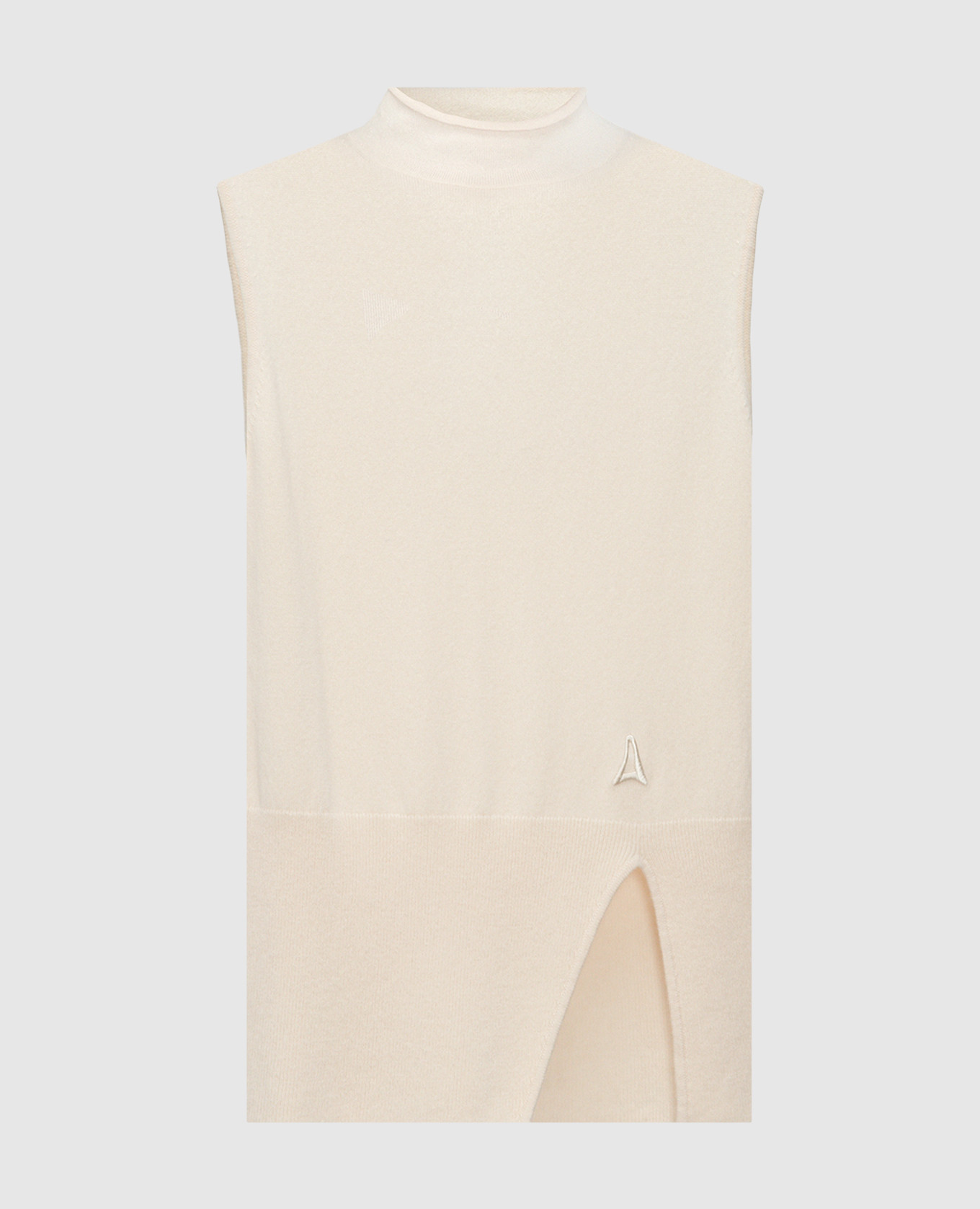Atlas beige wool and cashmere top AERON