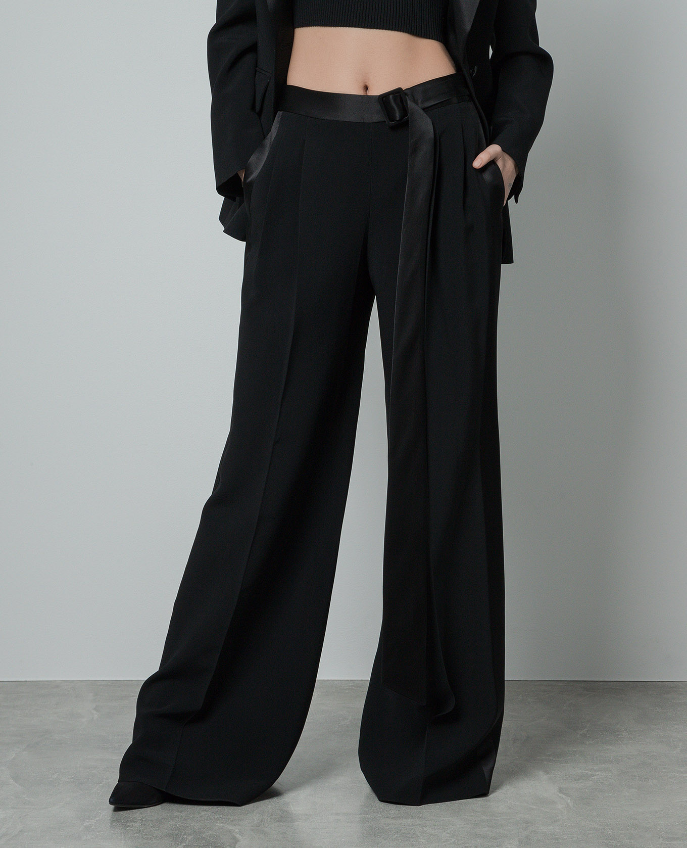 

Black pants with stripes Ermanno Scervino