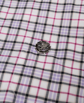 Stefano Ricci Children's white checked shirt YC003548LJ1780