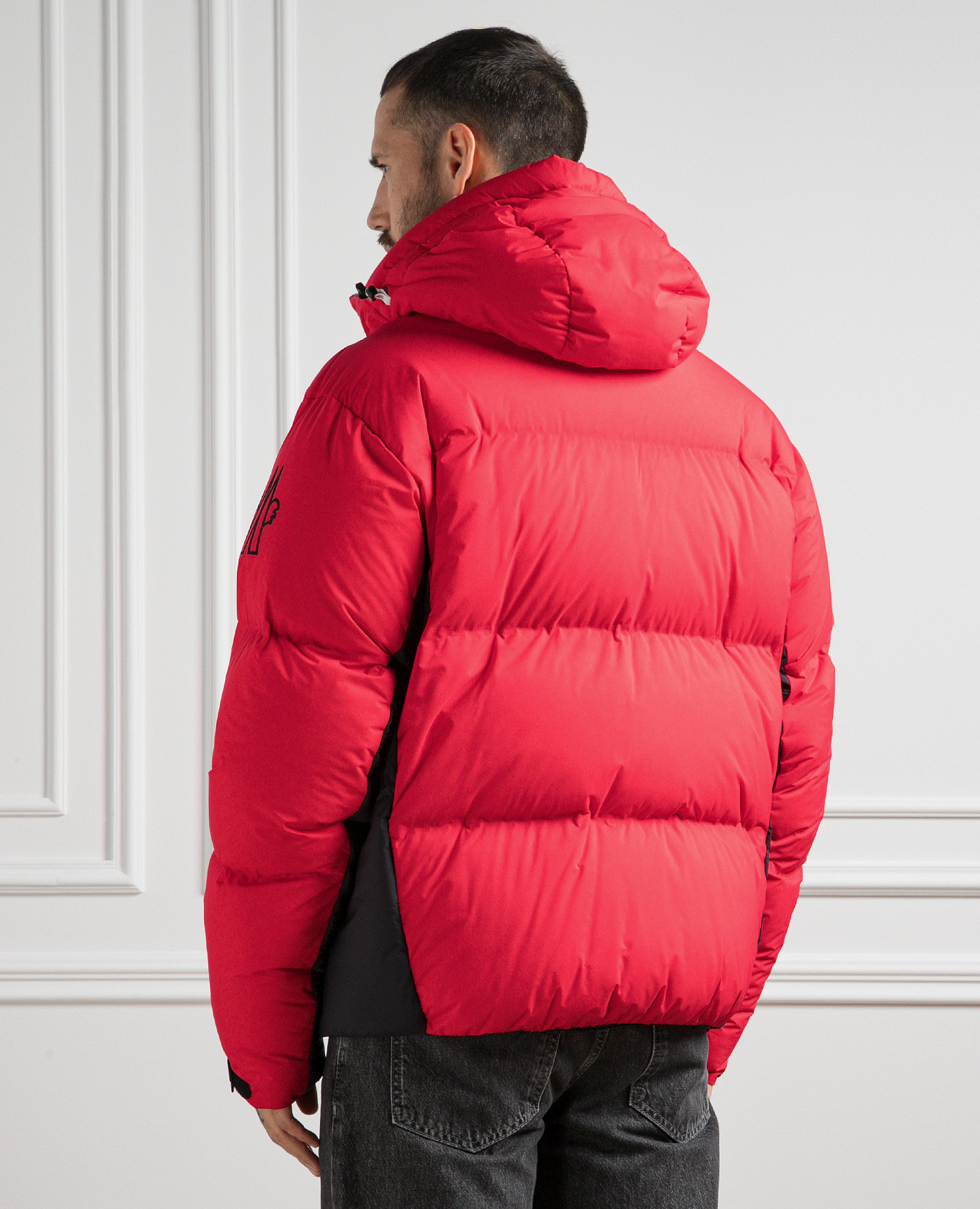 Pramint red down jacket with logo Moncler Grenoble 4