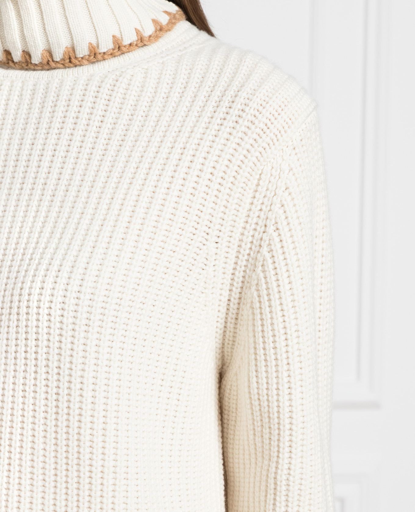 White cashmere sweater Enrico Mandelli 5